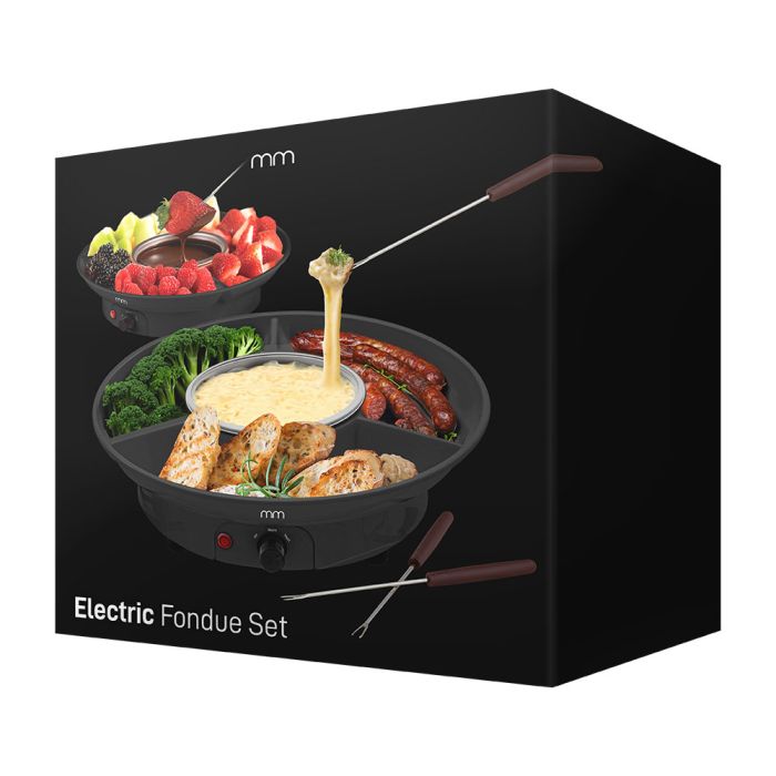 Elektrisches Fondue Set - Schokoladen Fondue - Käse Fondue