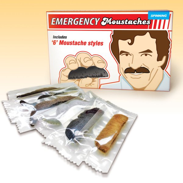 Notfall-Schnurrbart 6er-Set