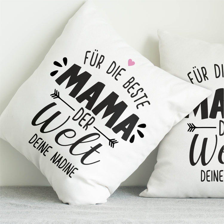 Personalisiertes Kissen Für die beste Mama der Welt