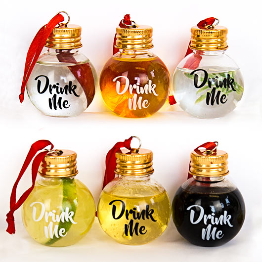 Likör Weihnachtsbaum Kugeln