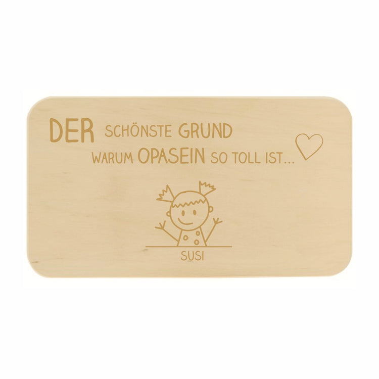 Frühstücksbrett Omasein / Opasein