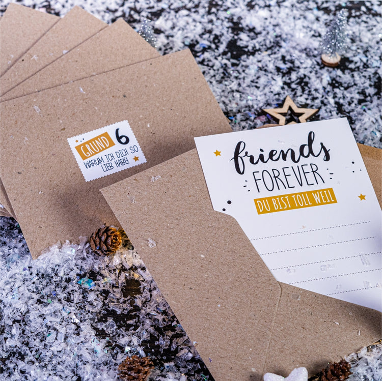 Adventskalender Freunde Edition (zum selber beschriften)
