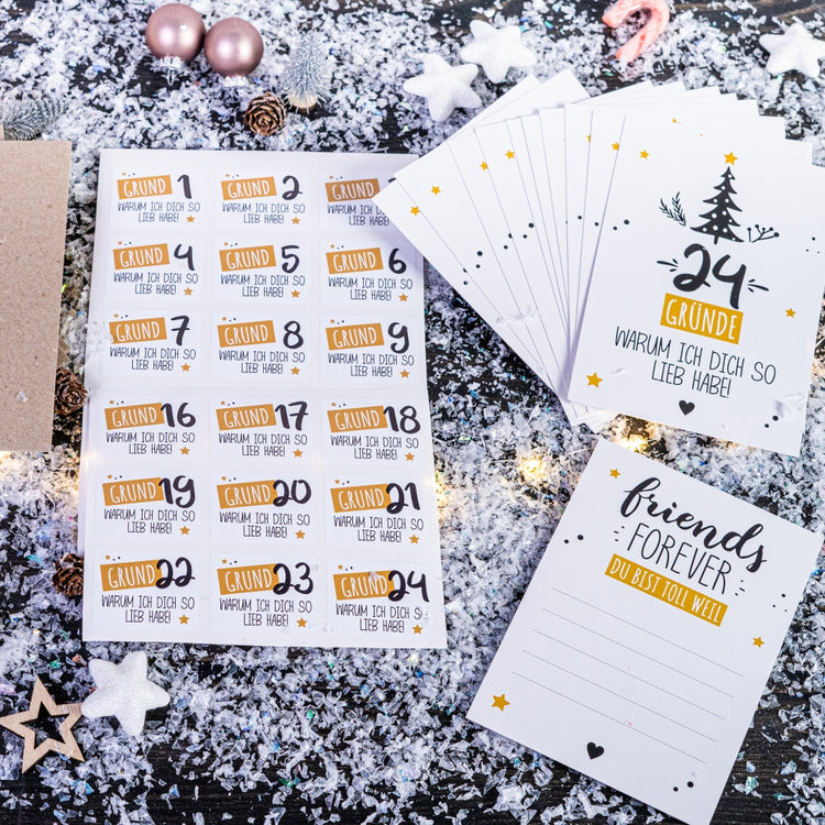 Adventskalender Freunde Edition (zum selber beschriften)