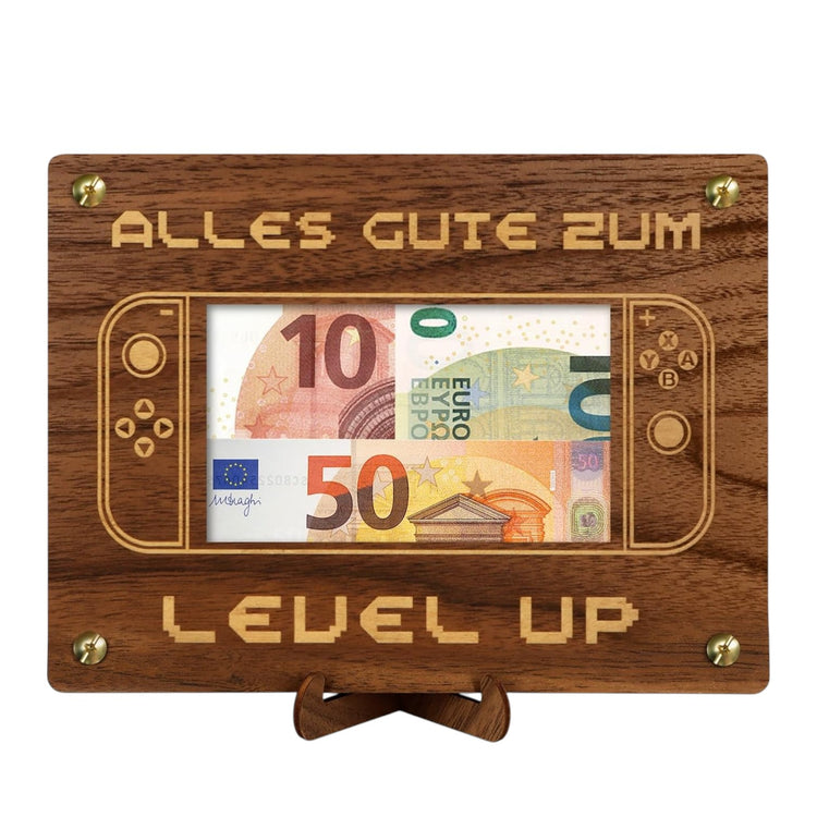 Geldgeschenk für Gamer - Alles Gute zum Level UP