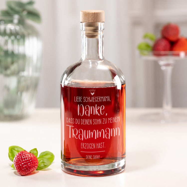 Flasche mit Gravur
