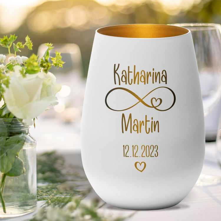 Windlicht Hochzeit Unendlichkeitszeichen
