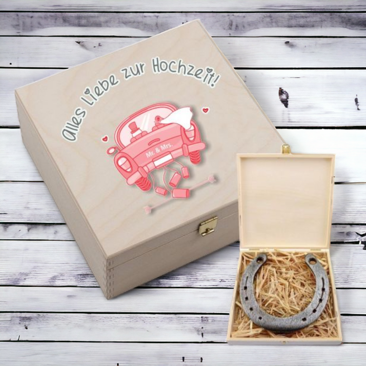 Hufeisen-Box Alles Liebe zur Hochzeit (Auto)