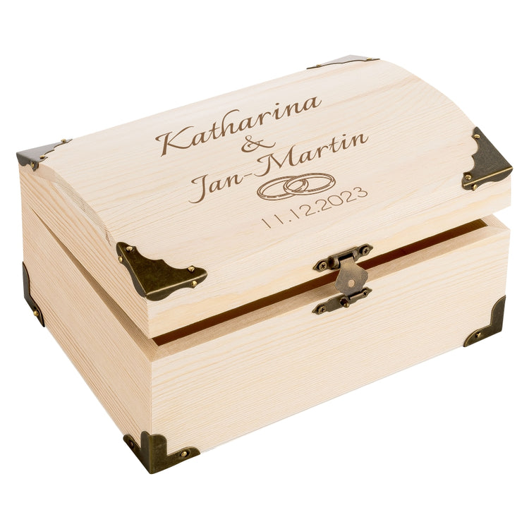 Personalisierbare Schatztruhe Ringe