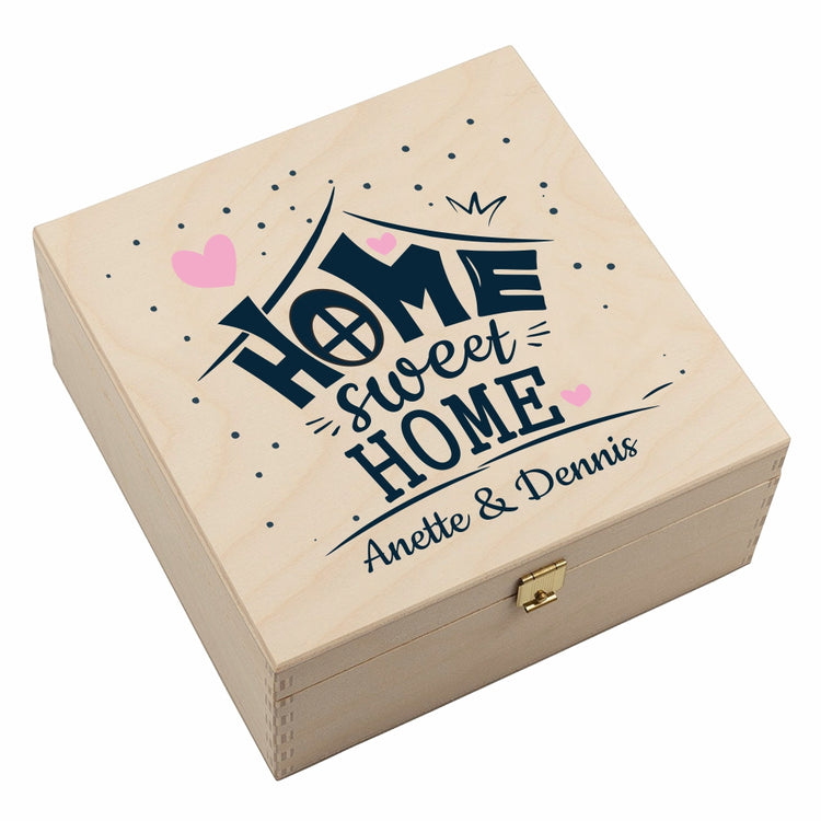 Personalisierte Hufeisen-Box Home Sweet Home