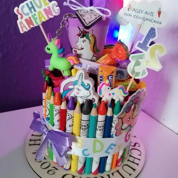 Schultorte - Geschenkidee zur Einschulung - Stiftetorte - viele Designs