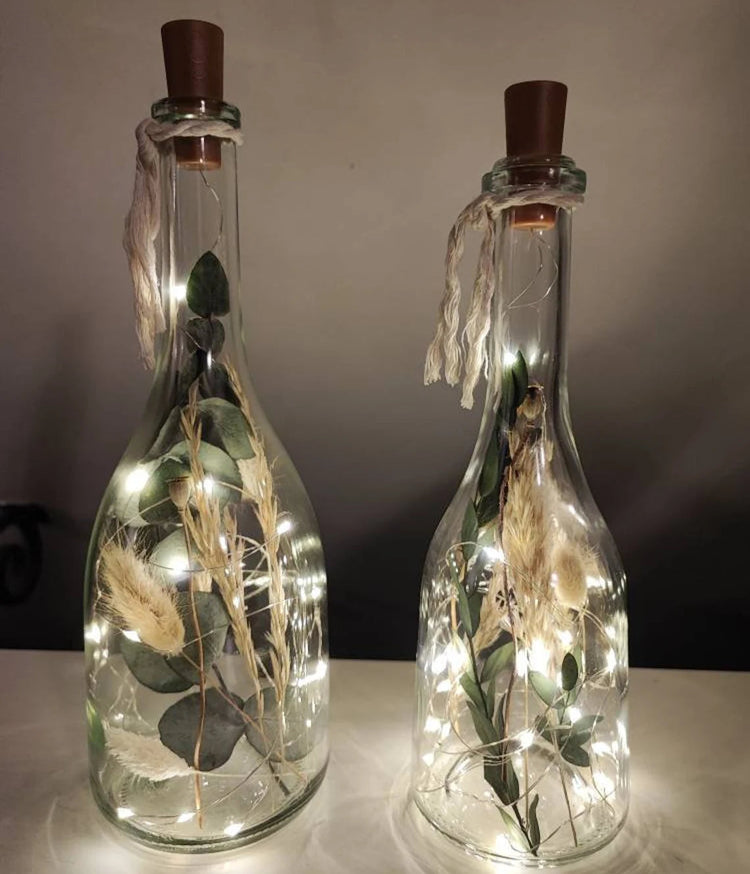 Trockenblumen im Glas - Eukalyptus-Traum