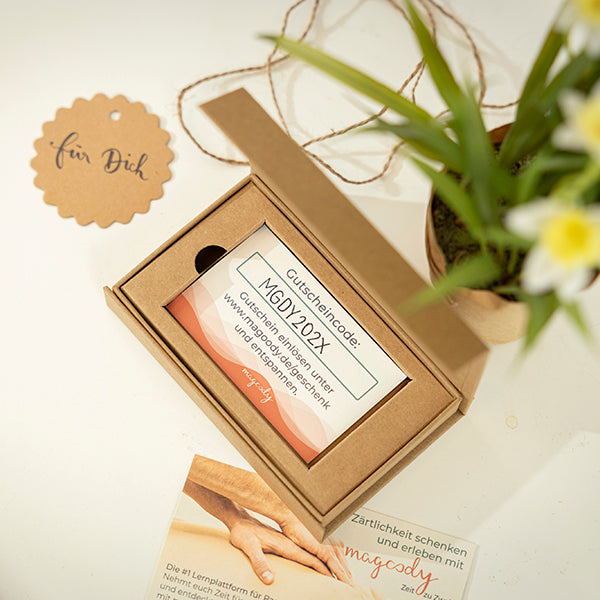 Geschenkbox Gutschein Paarmassage-Kurs