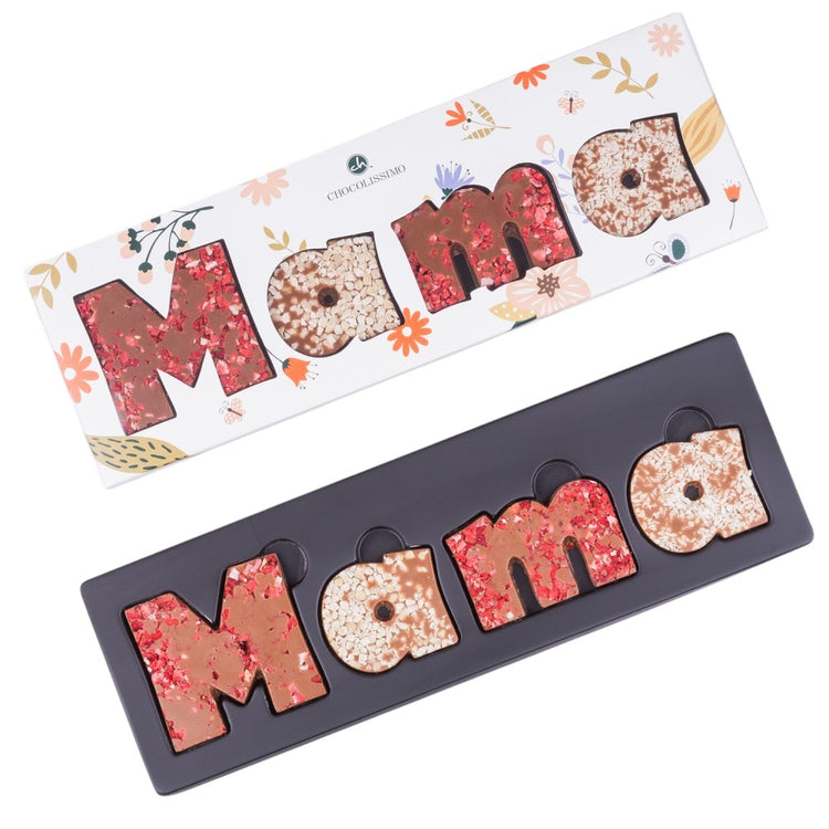 MAMA - Buchstaben aus Vollmilchschokolade