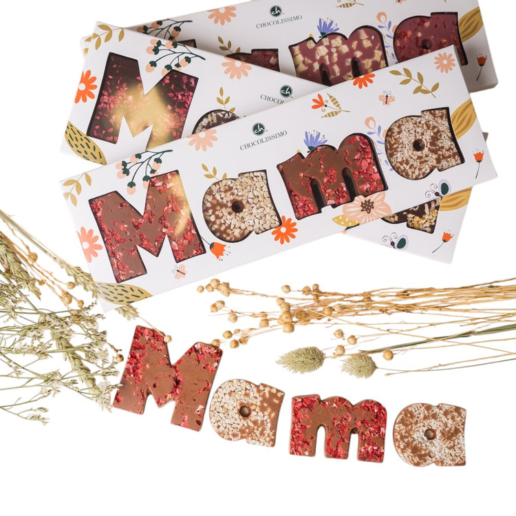 MAMA - Buchstaben aus Vollmilchschokolade