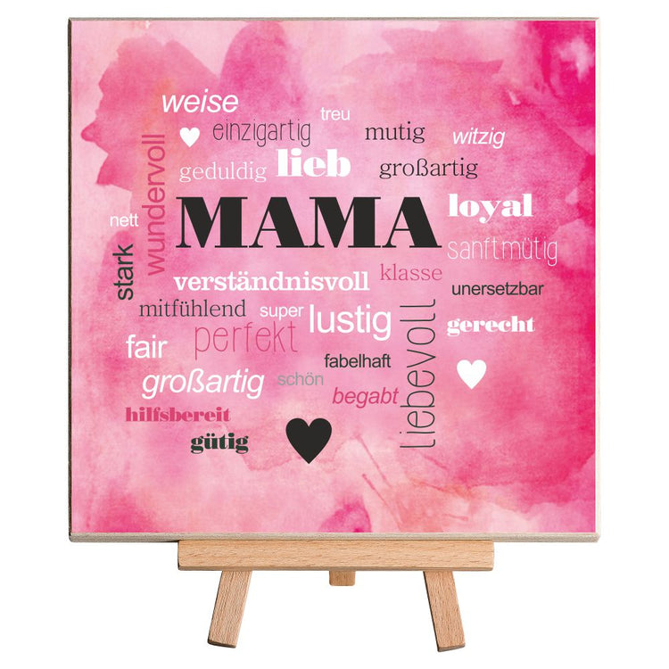 Holzbild MAMA - Wörter