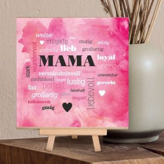 Holzbild MAMA - Wörter