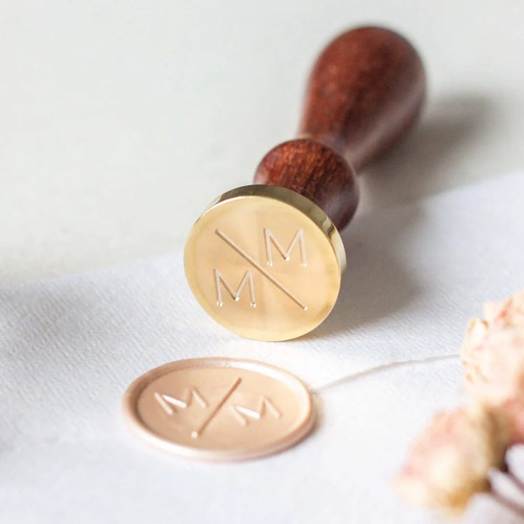 Personalisierbares Siegelstempel Set Marie