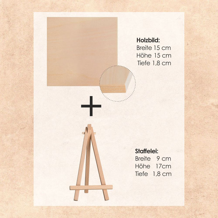 Holzbild MAMA - Wörter