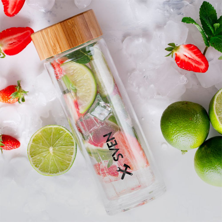 Thermos-Glasflasche mit Namen - Design Active