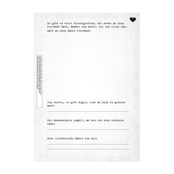 Ausfüllbuch Was ich an dir liebe, Papa