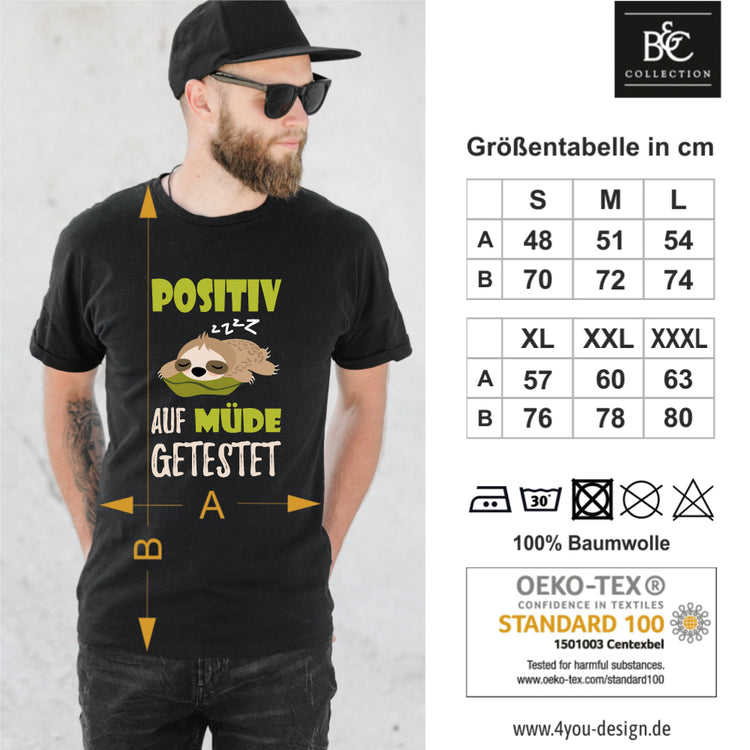 Schlafshirt Positiv Müde