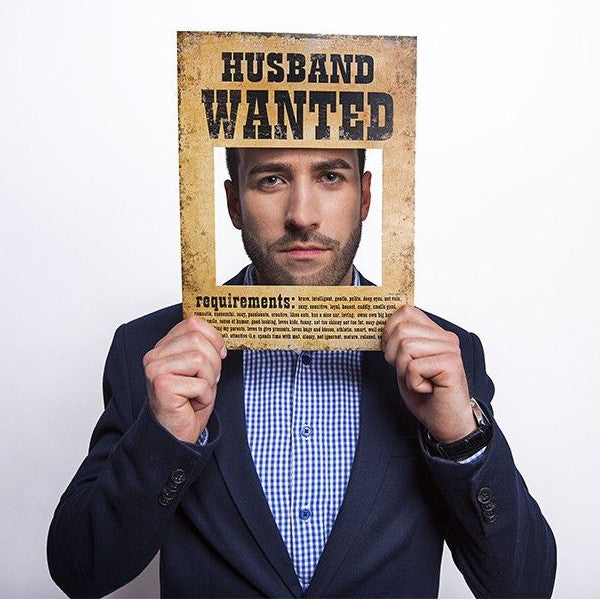 Photo Booth Poster Wife Wanted und Husband Wanted
