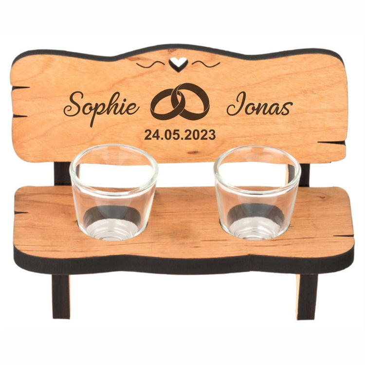 Personalisierte Schnapsbank Ringe