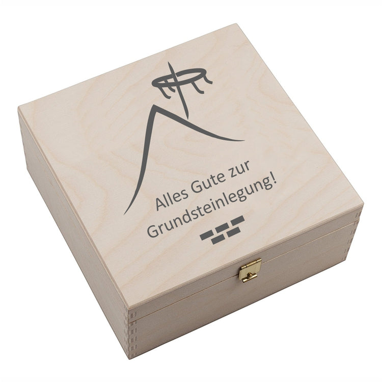Hufeisen-Box Alles Gute zur Grundsteinlegung!