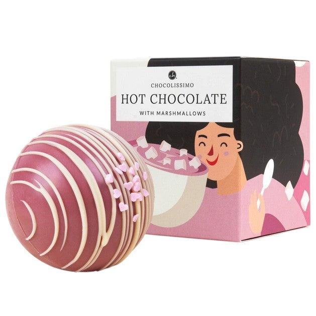 Schokoladenkugel Ruby mit Marshmallows