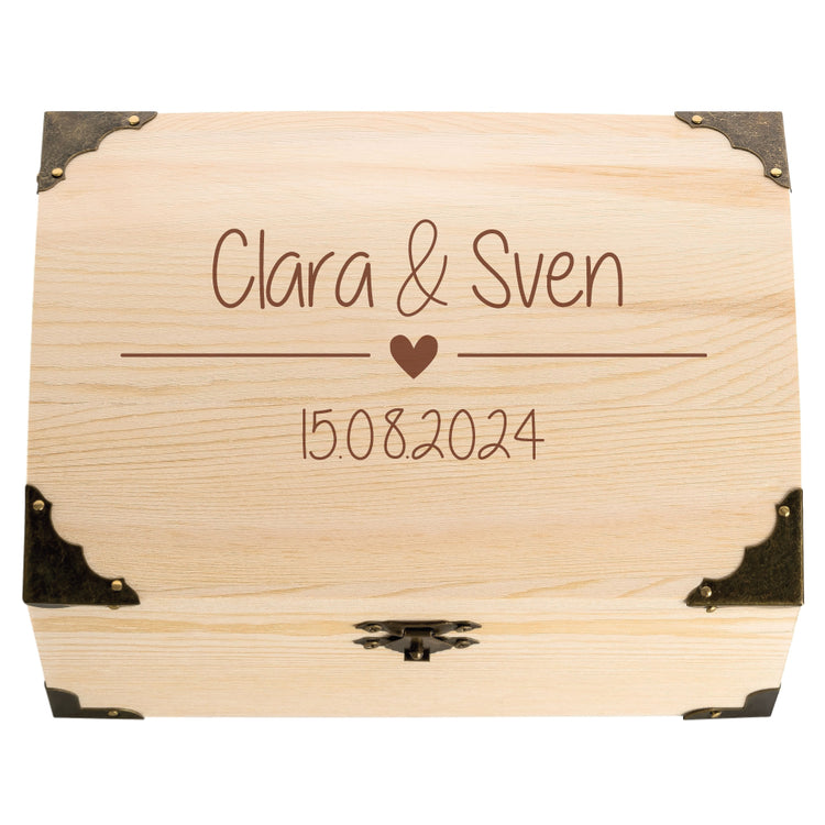 Schatztruhe Hochzeit Herz