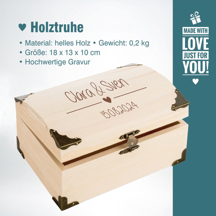 Schatztruhe Hochzeit Herz
