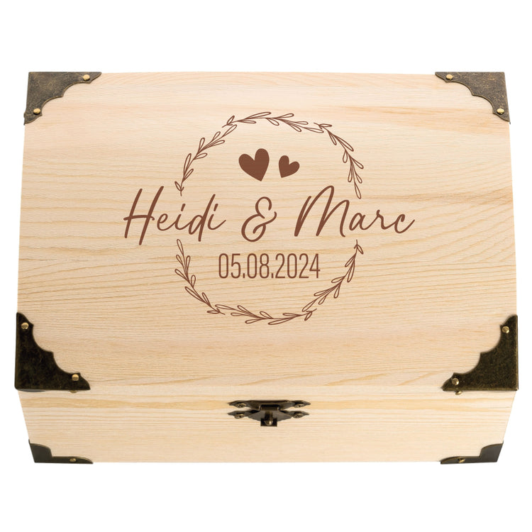 Schatztruhe Hochzeit Kranz