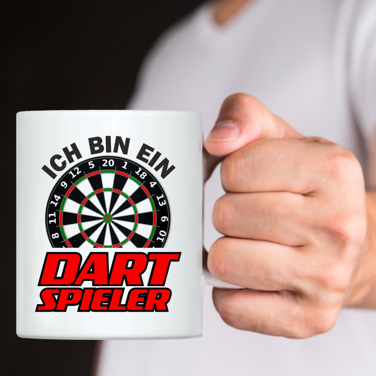 Tassen-Set Ich bin ein Dart Spieler & Und ich bin der beste Treffer seines Lebens