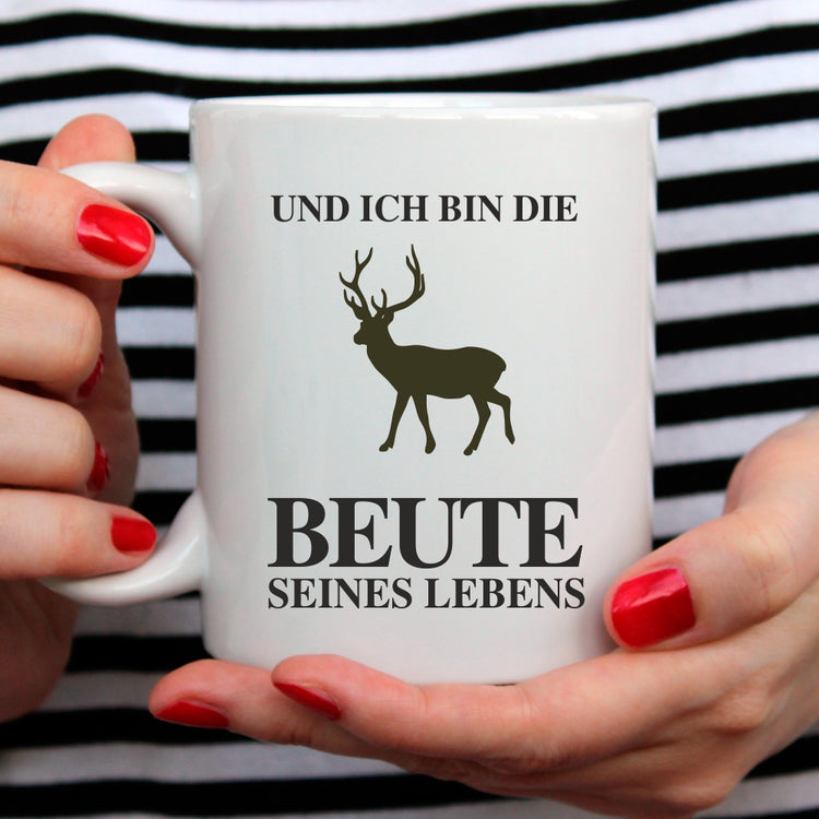 Tassen-Set Ich bin ein Jäger & Und ich bin die Beute seines Lebens