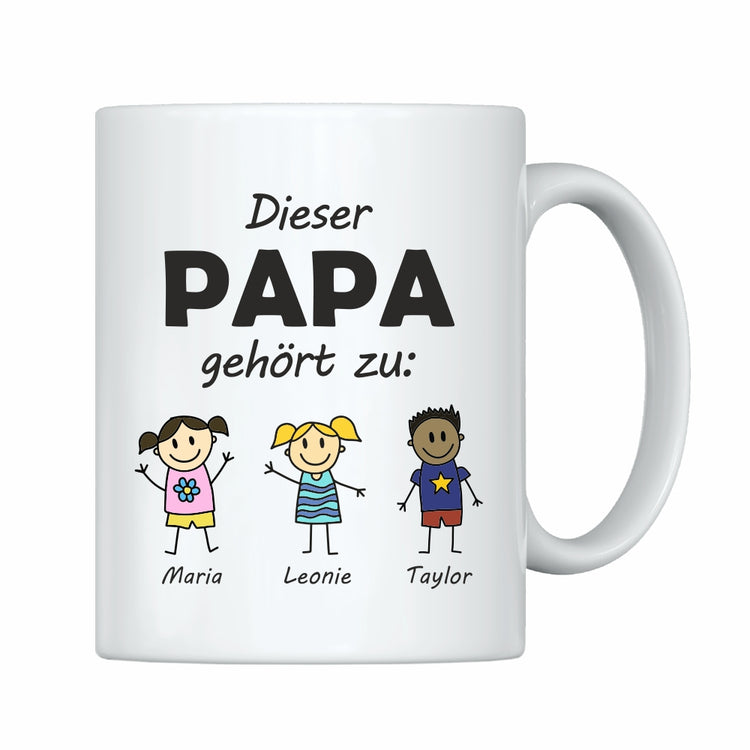 Tasse Dieser Papa gehört zu