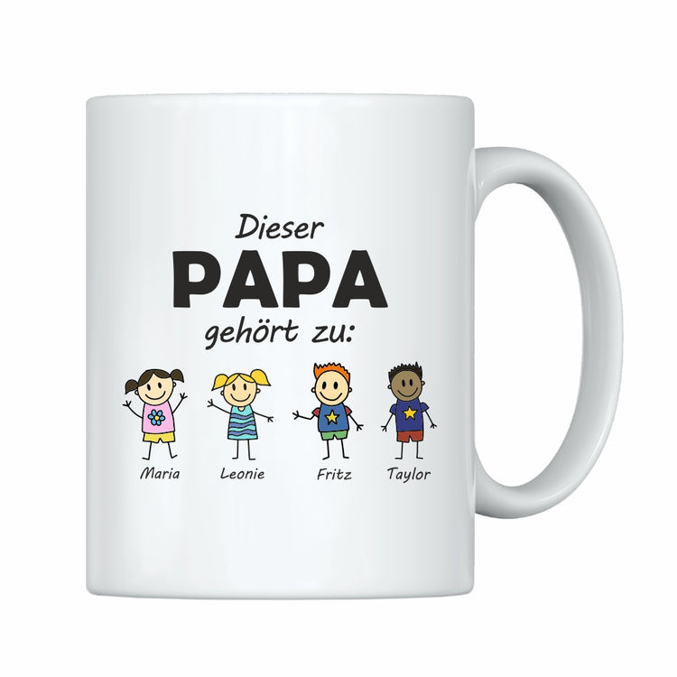 Tasse Dieser Papa gehört zu