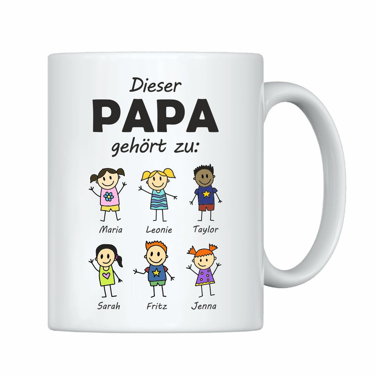 Tasse Dieser Papa gehört zu
