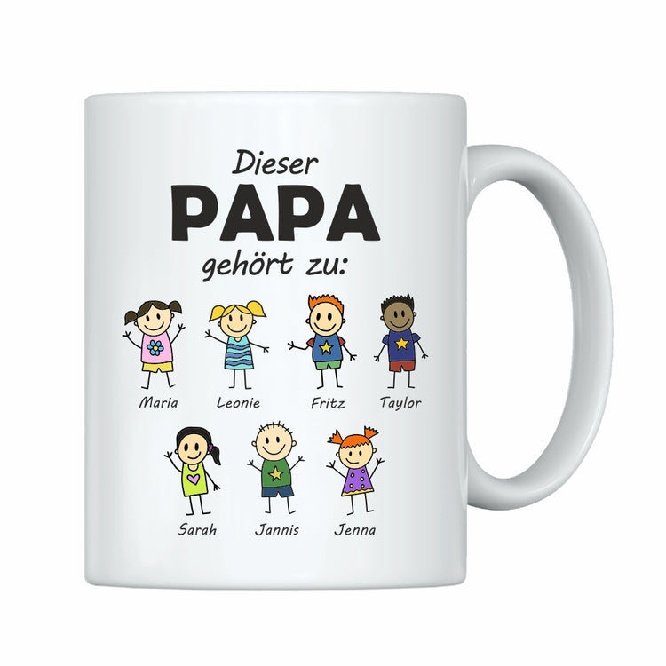 Tasse Dieser Papa gehört zu