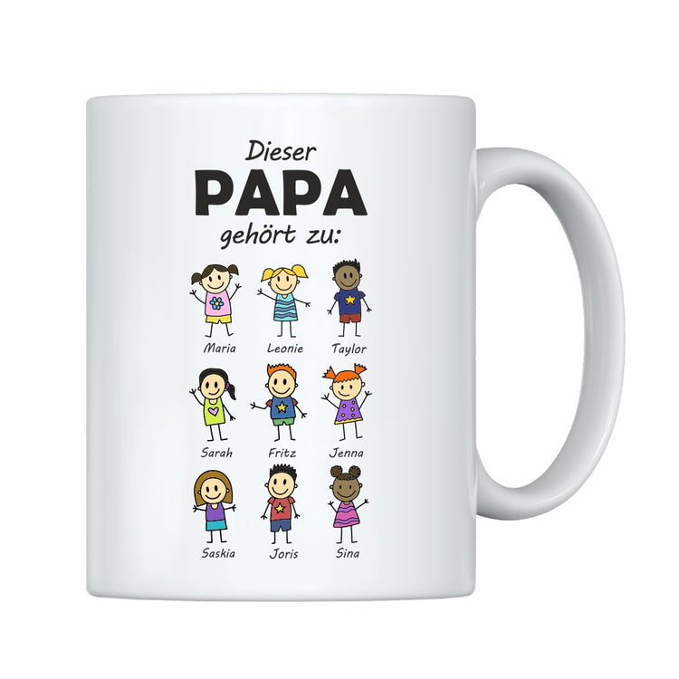 Tasse Dieser Papa gehört zu
