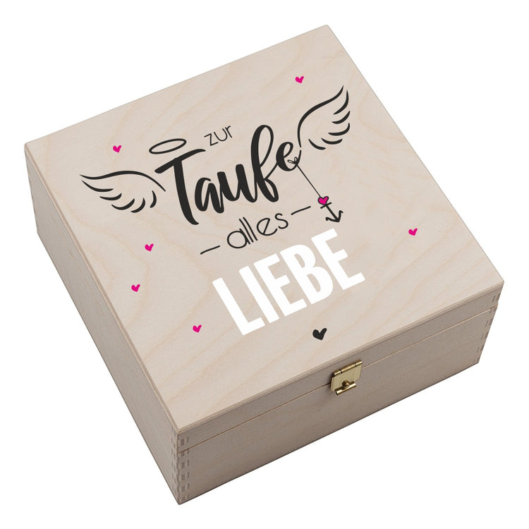 Hufeisen-Box Zur Taufe alles Liebe