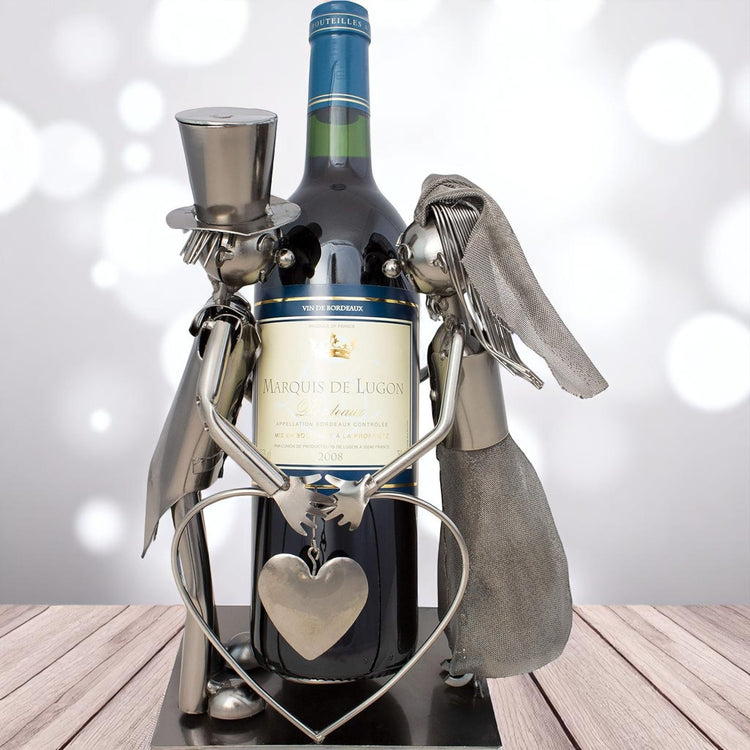 Weinflaschenhalter - Hochzeitspaar - Brautpaar Hochzeitsgeschenk