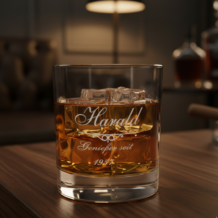 Whiskyglas Genießer seit - personalisiert