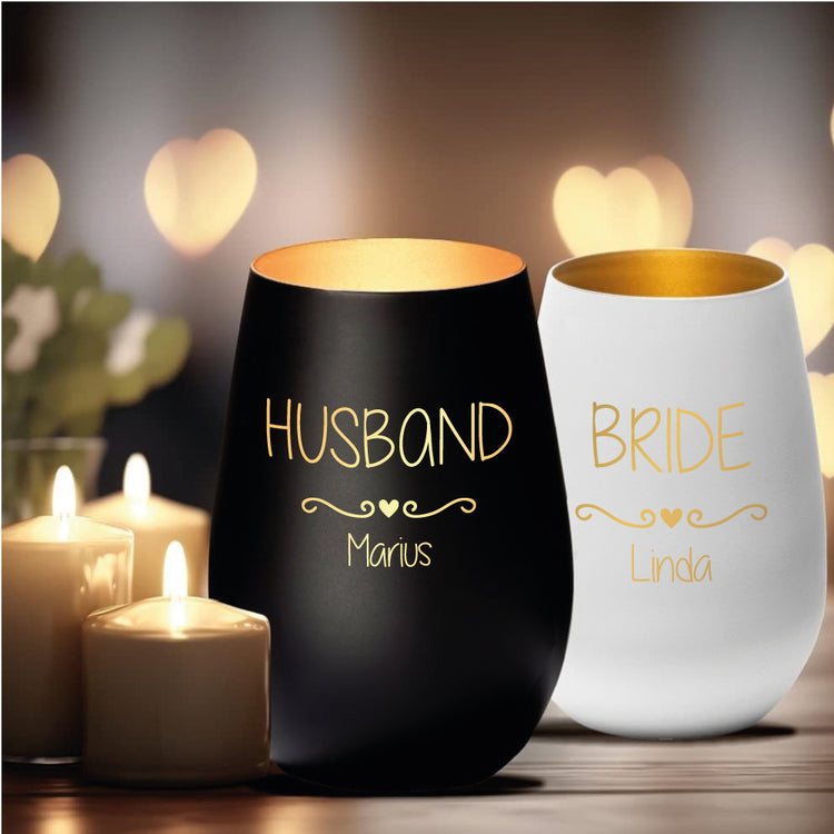 Windlicht Hochzeit Bride_Husband