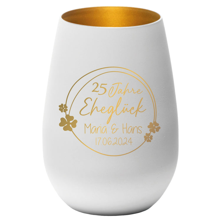 Windlicht Silberhochzeit Eheglück