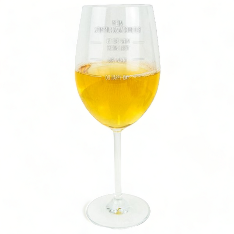 XL Weinglas Stimmungsbarometer mit Namensgravur